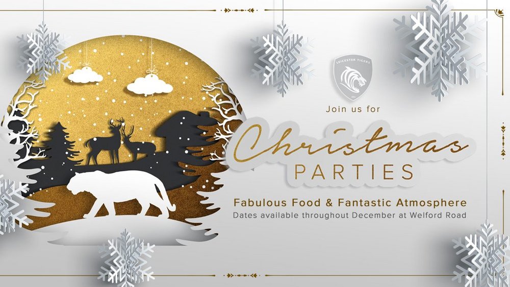 Join Tigers for a Christmas Party night Leicester Tigers