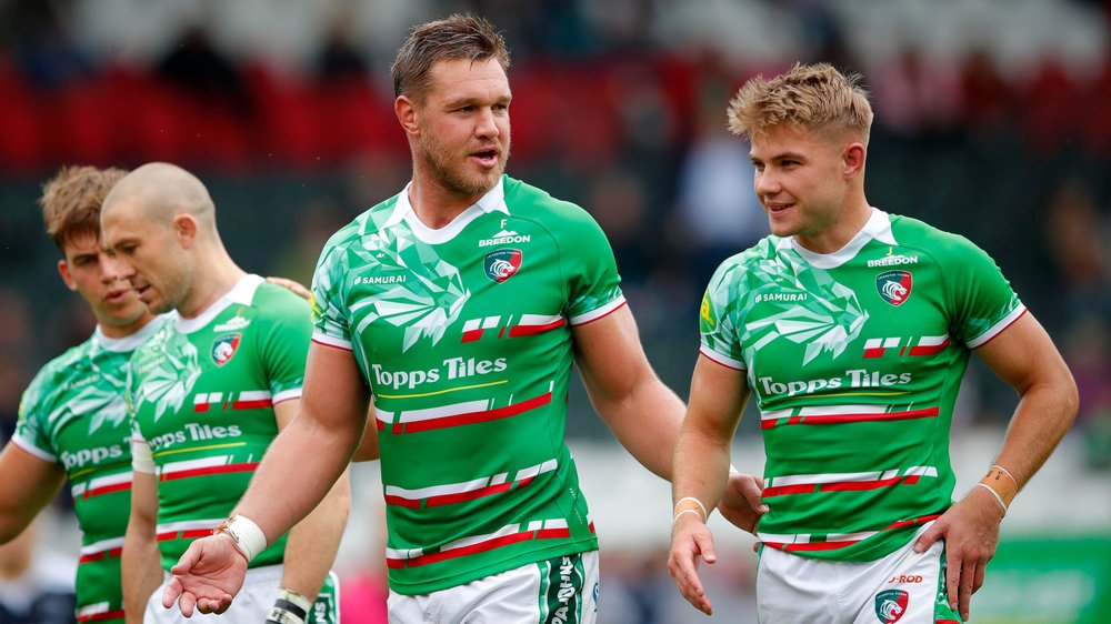 Hanro Liebenberg, captain of Leicester Tigers, during the Gallagher  Premiership match Leicester Tigers vs Gloucester Rugby at Welford Road,  Leicester, United Kingdom, 24th December 2022 (Photo by Nick Browning/News  Images Stock Photo 