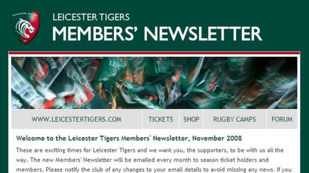 Tigers Email Newsletters