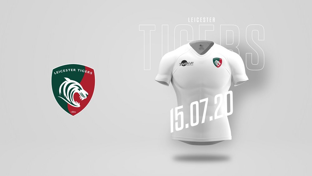 New Leicester Tigers Samurai Kit 2020-21, Tigers Rugby Topps Tiles Shirts  20-21 Home Away