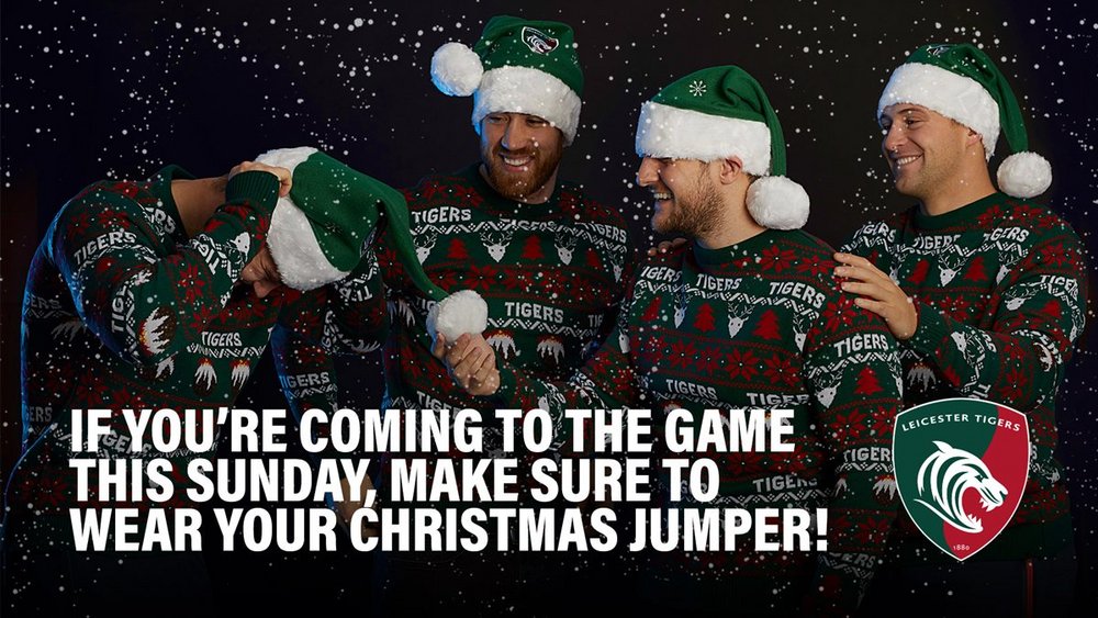 leicester city football christmas jumper