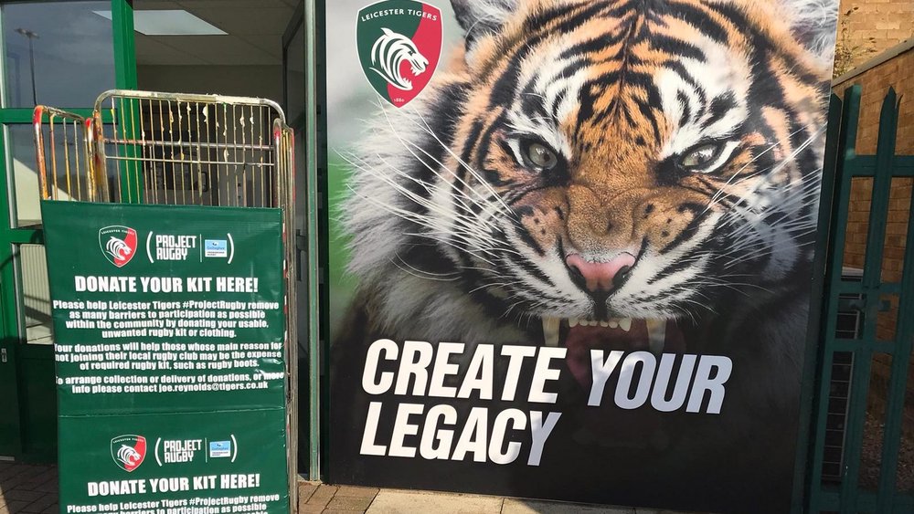 Donate kit for Project Rugby this weekend - Leicester Tigers