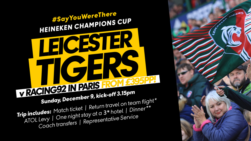 Season ticket holder Elaine joins Tigers in Paris Leicester Tigers