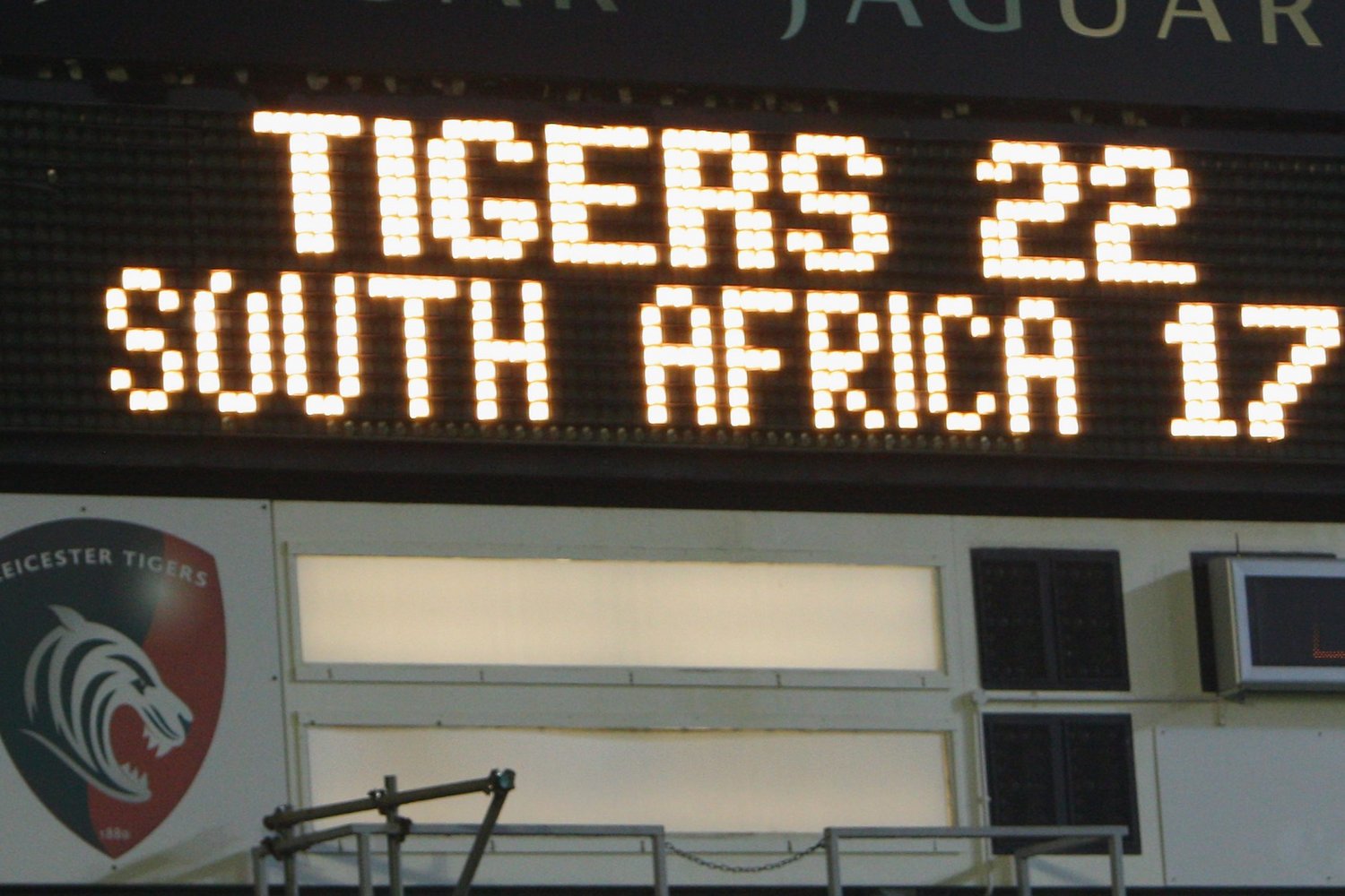 Tigers v South Africa scoreboard