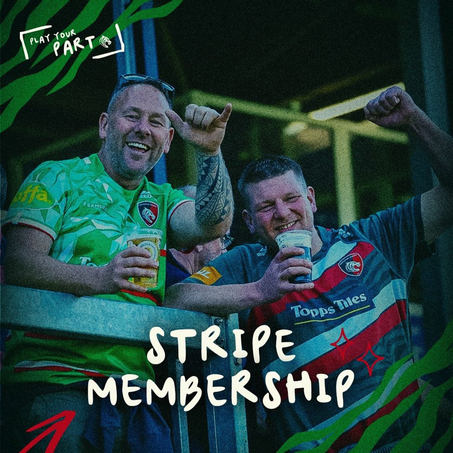Leicester Tigers Stripe Membership