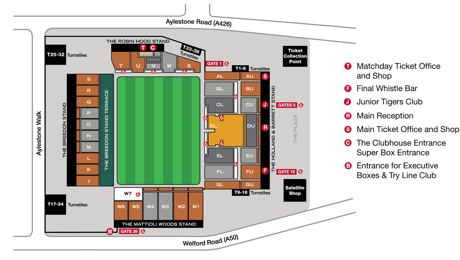 Prices & seating plan | Leicester Tigers