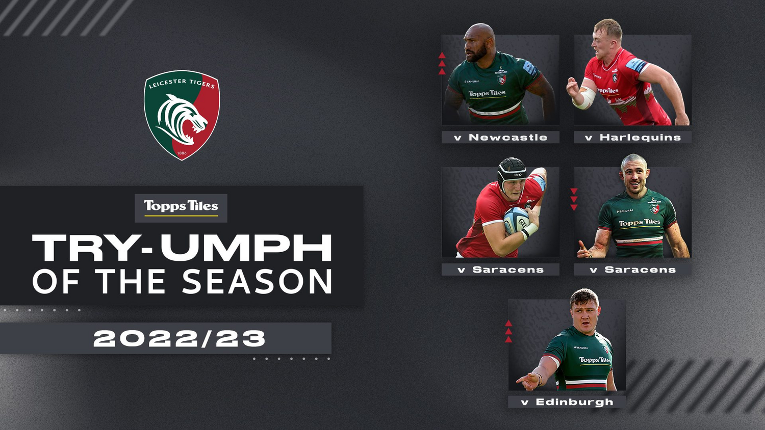 Topps Tiles try-umph of the season Leicester Tigers
