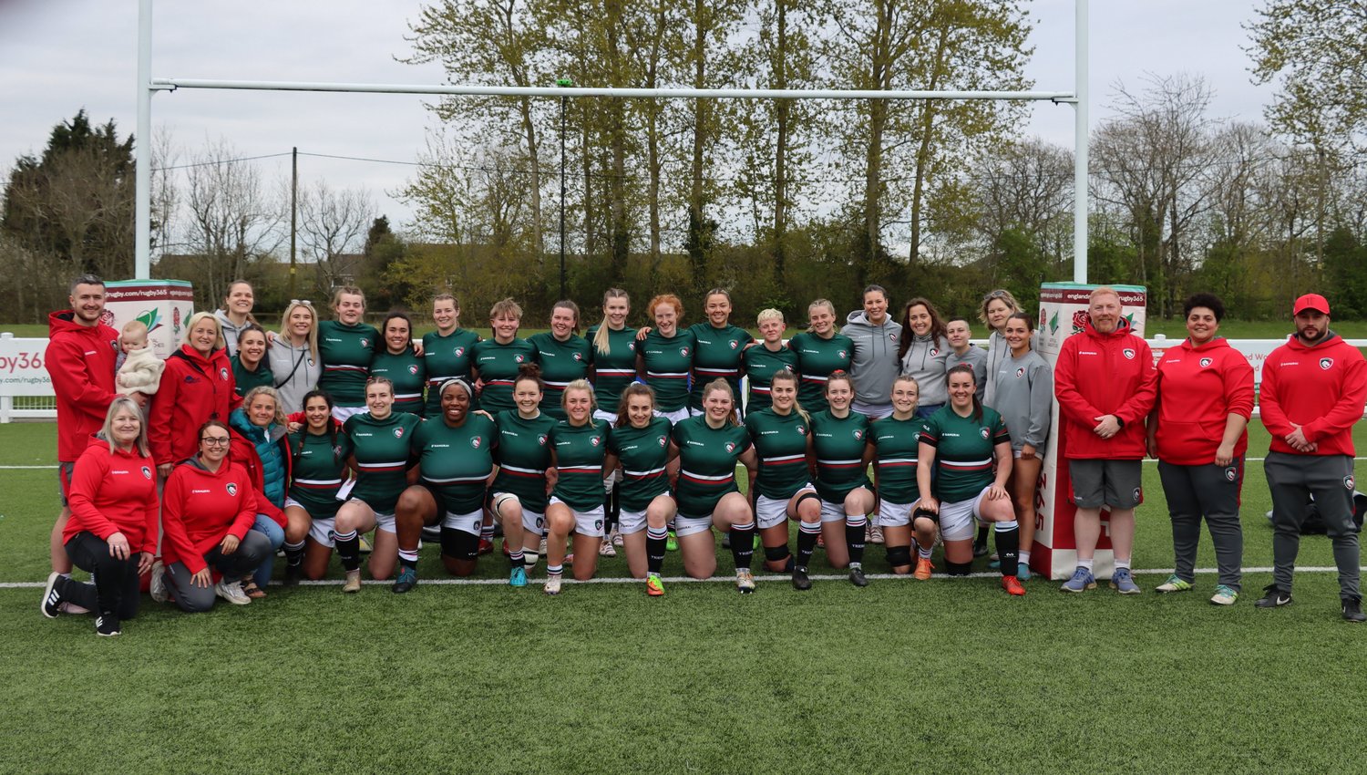 The team after the semi-final win over Old Albanian Ladies