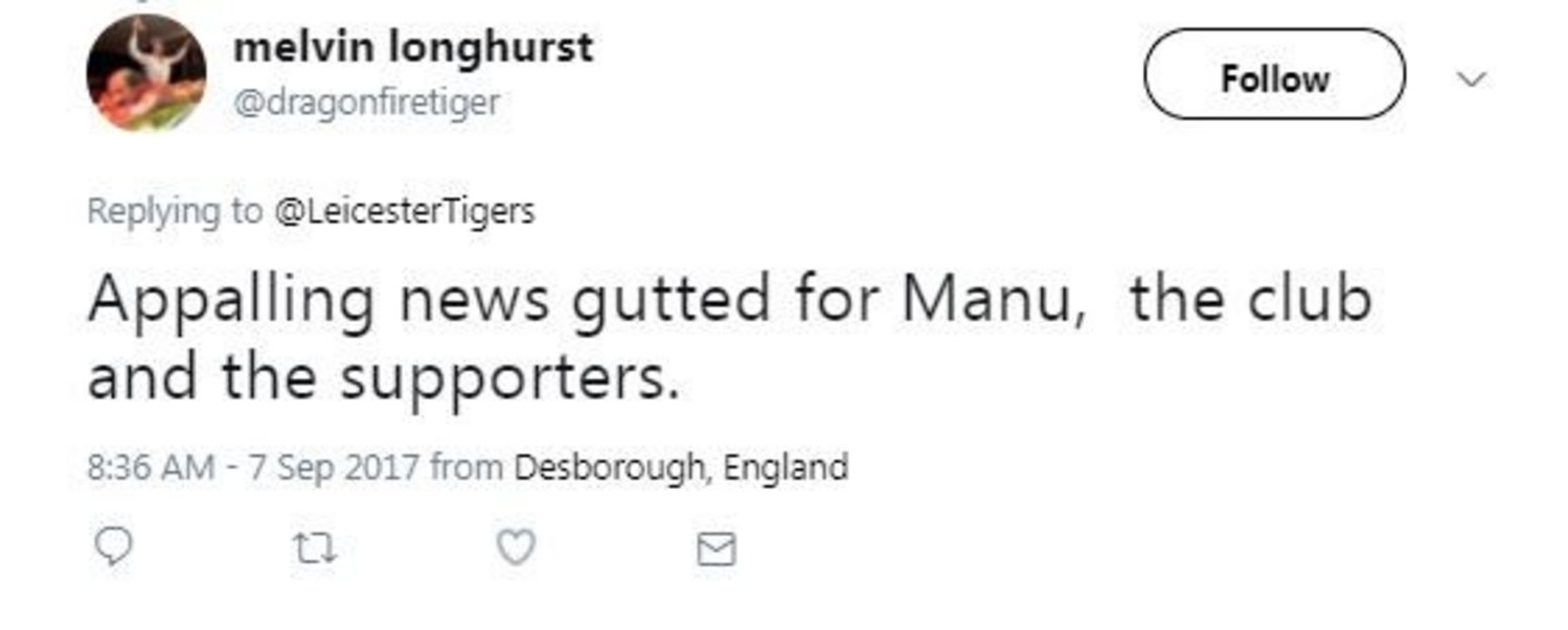 Manu Tuilagi Twitter message 2