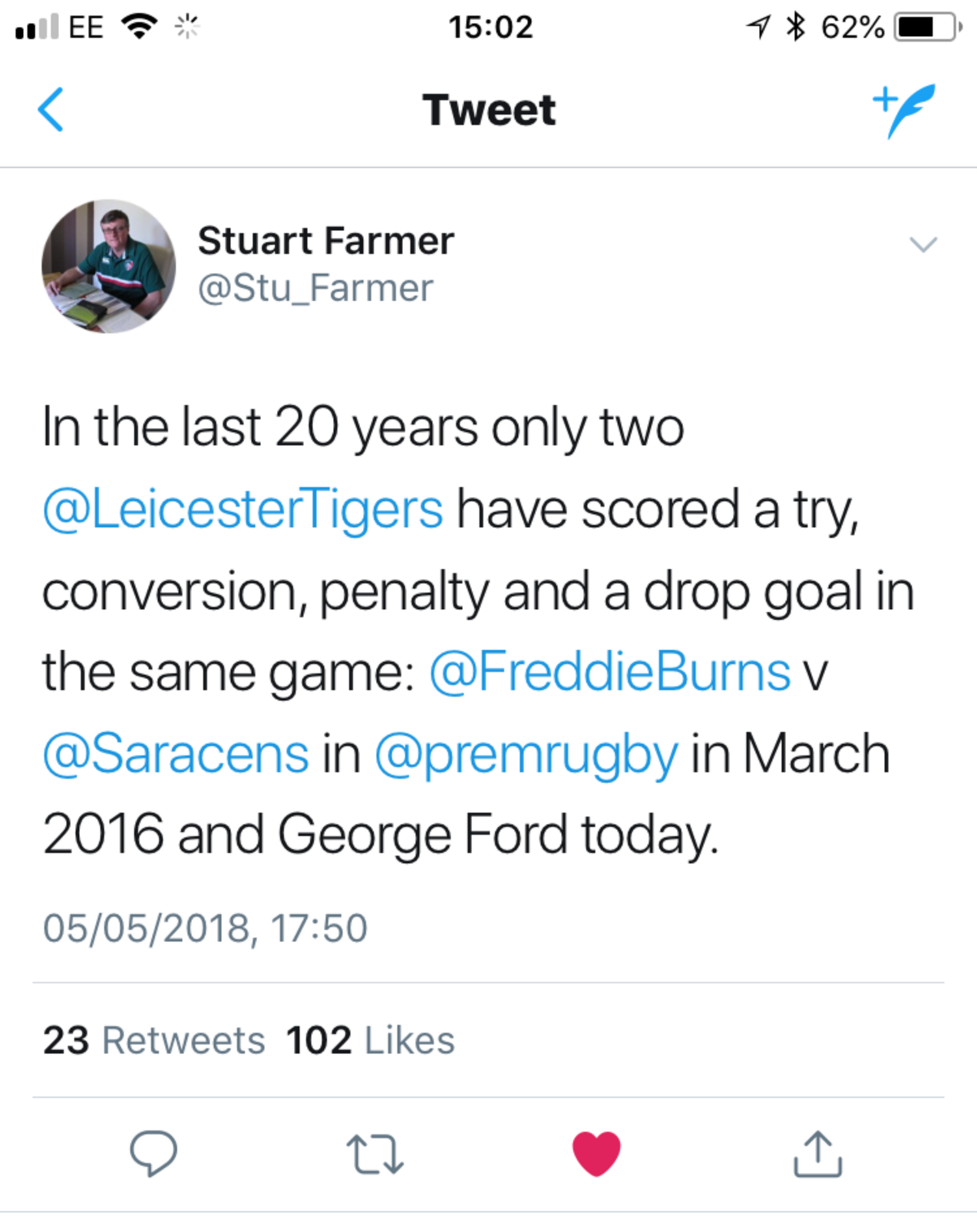 Stuart Farmer on Twitter