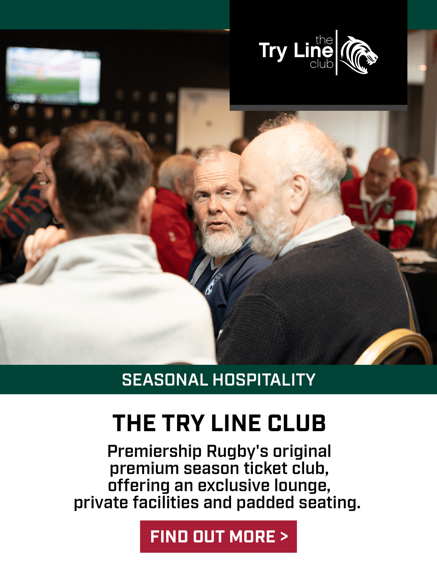 Leicester Tigers Hospitality - The Try Line Club