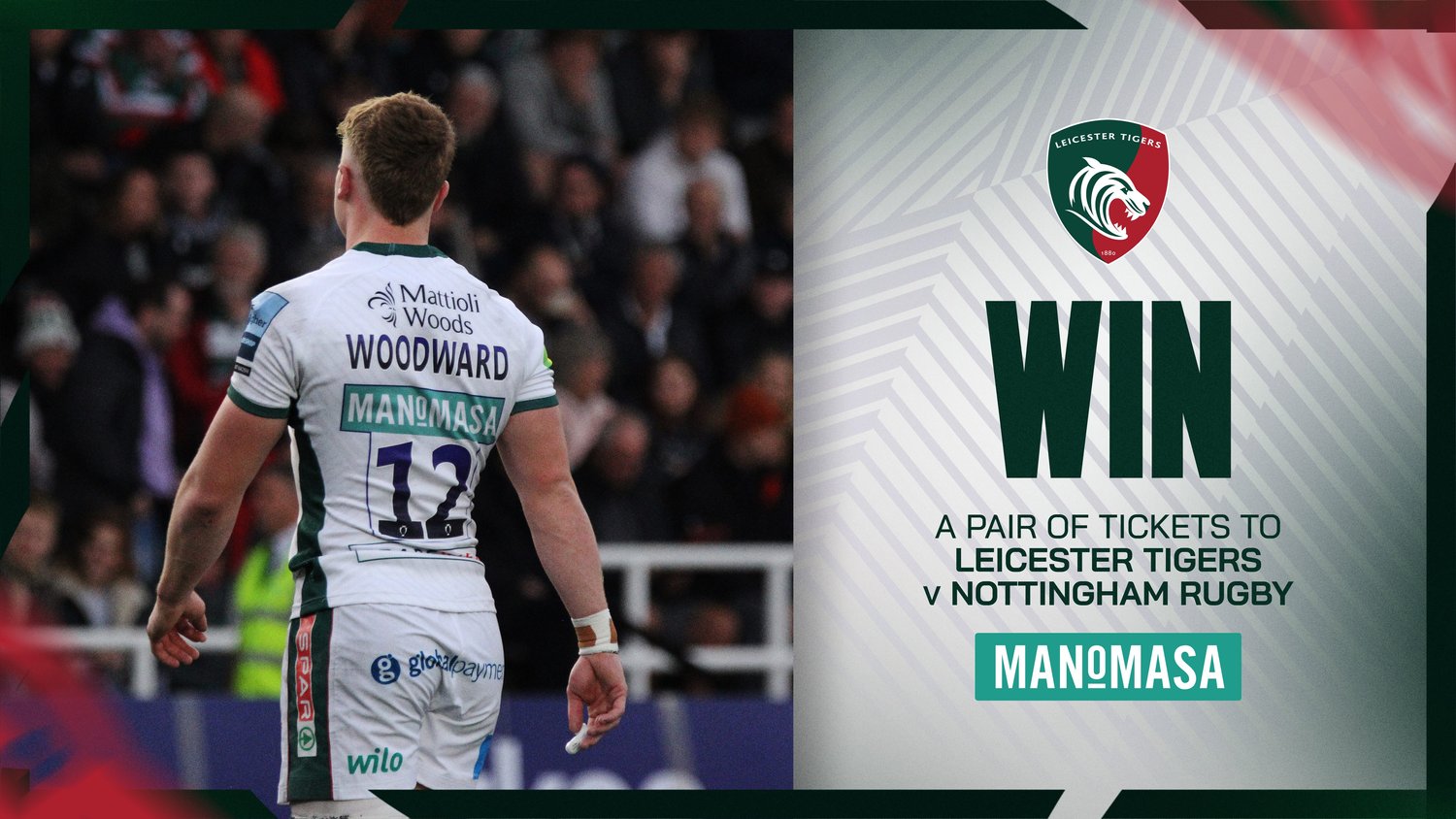 Win a pair of tickets to the Leicester Tigers v Nottingham fixture with Kings