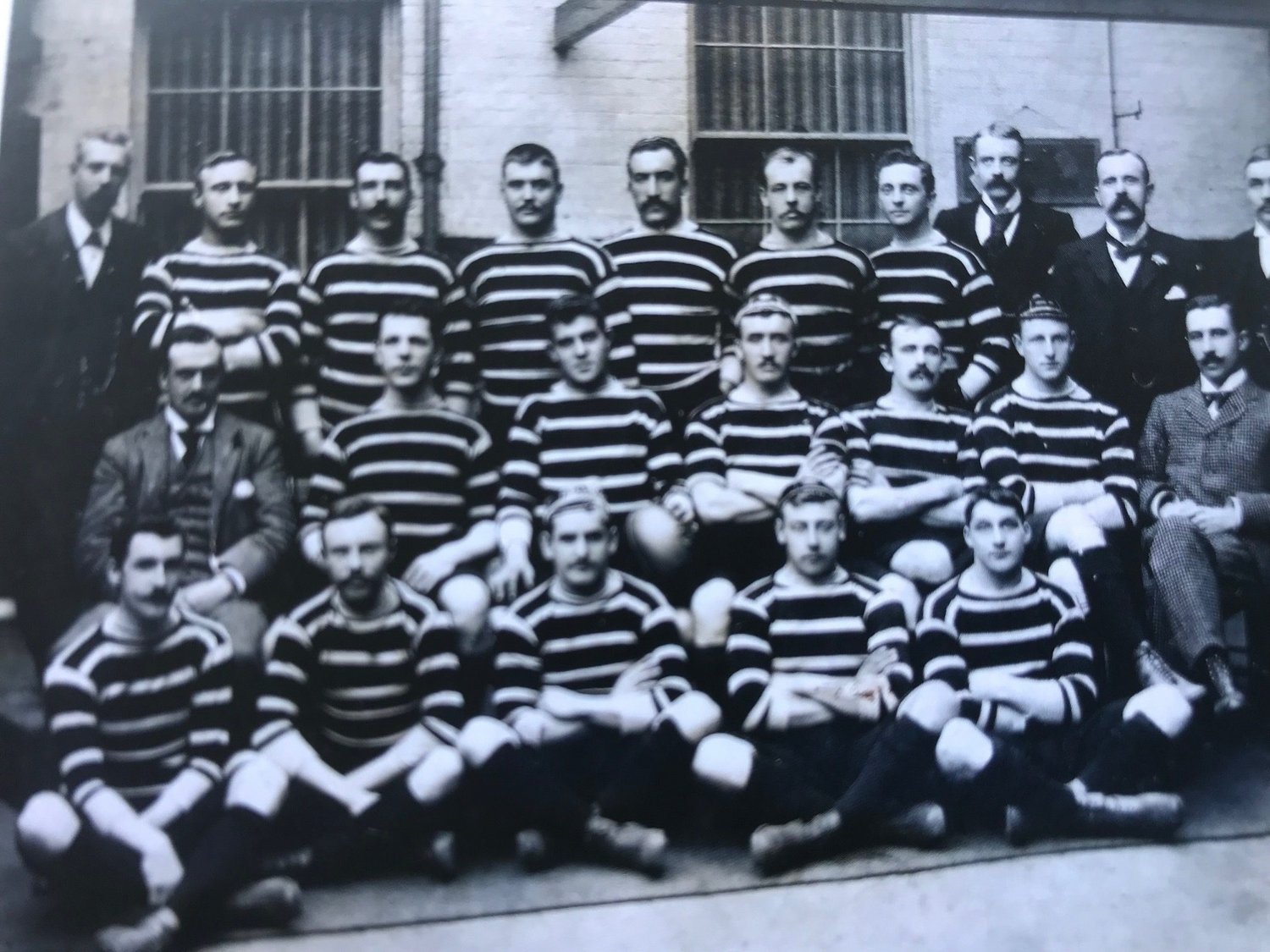 Leicester Tigers 1895/96 team - the first to face Northampton at Welford Road