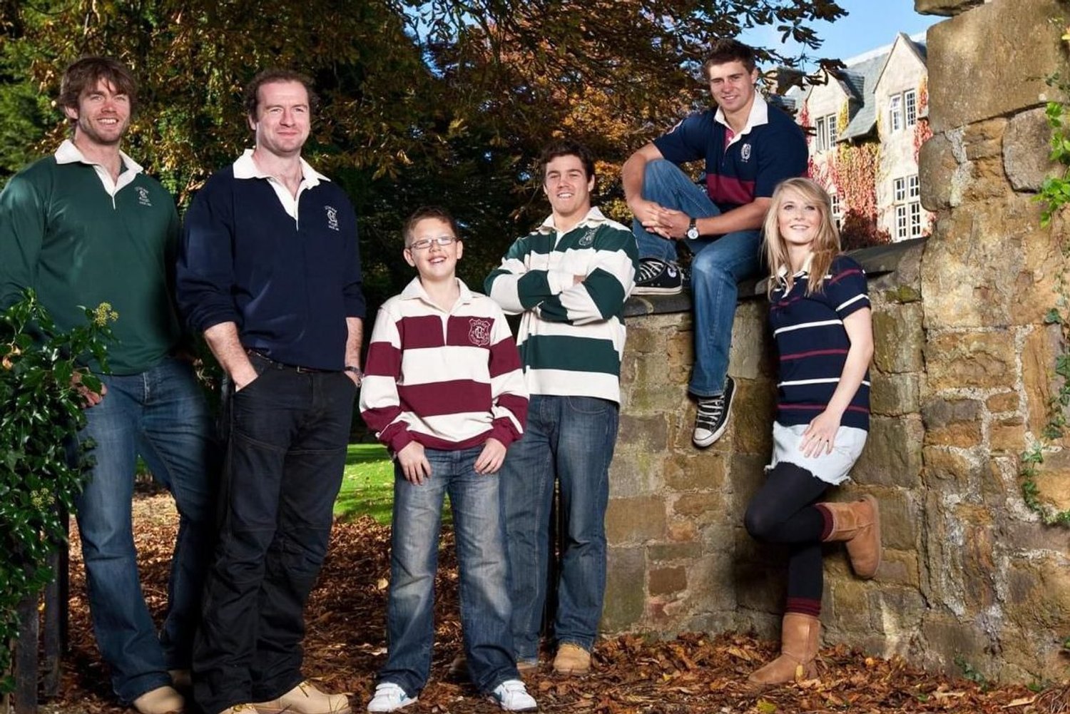 Alongside Tigers legends in a photoshoot for the Club Shop (mid-2010s)