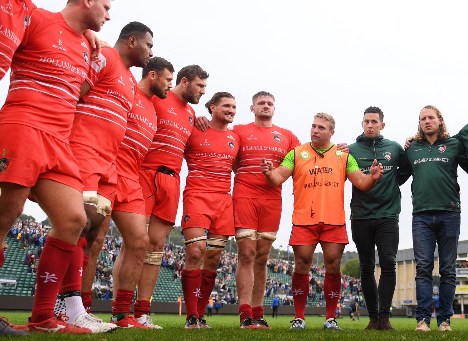 Tom Youngs Squad Huddle