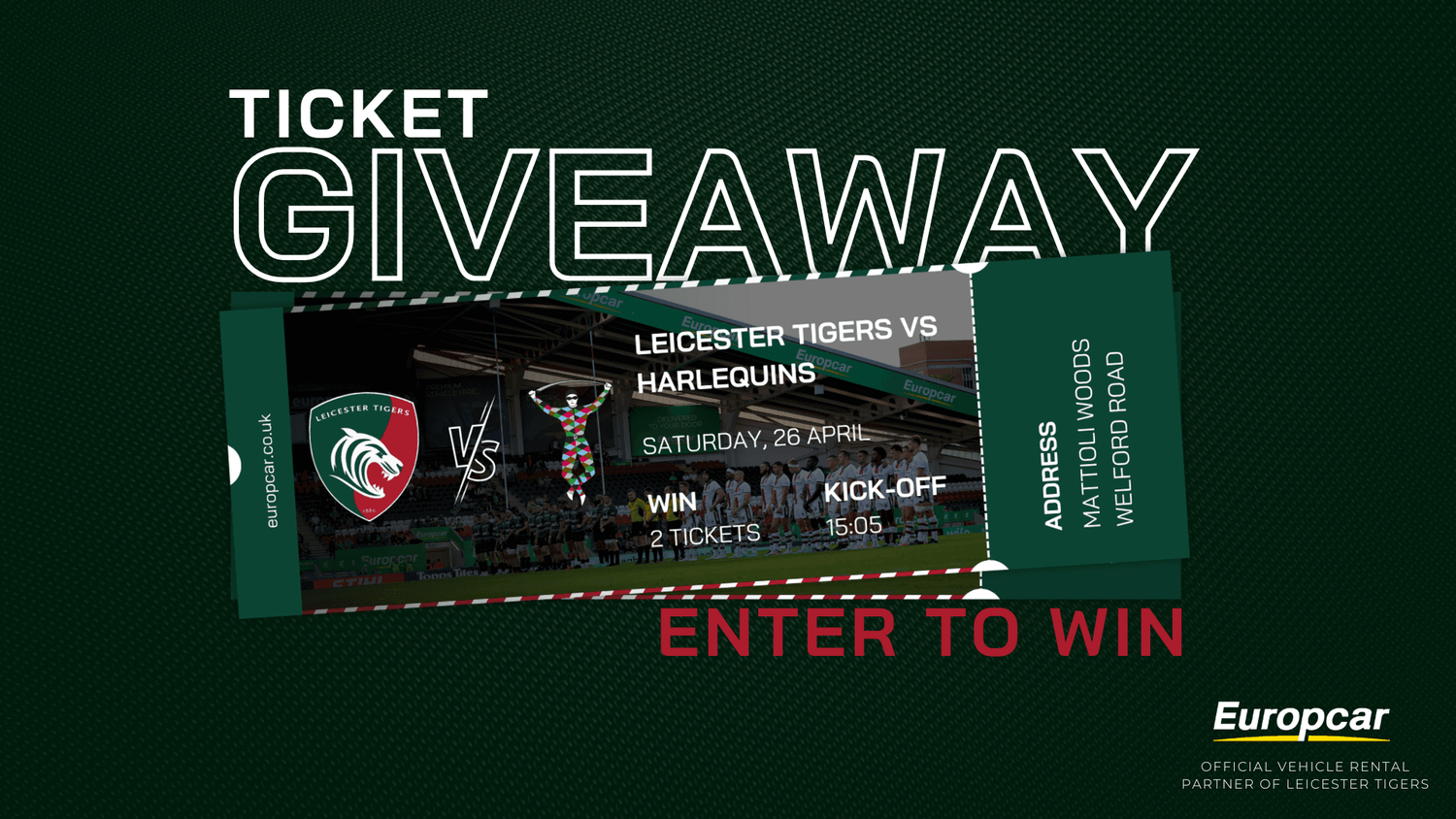 Europcar Ticket Giveaway