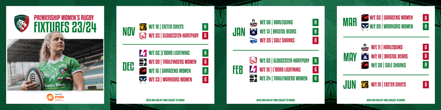 2023/24 Allianz Premiership Women's Rugby fixtures announced