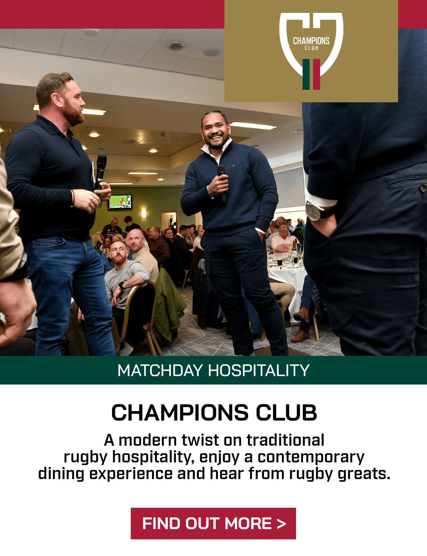 Leicester Tigers Hospitality - Champions Club