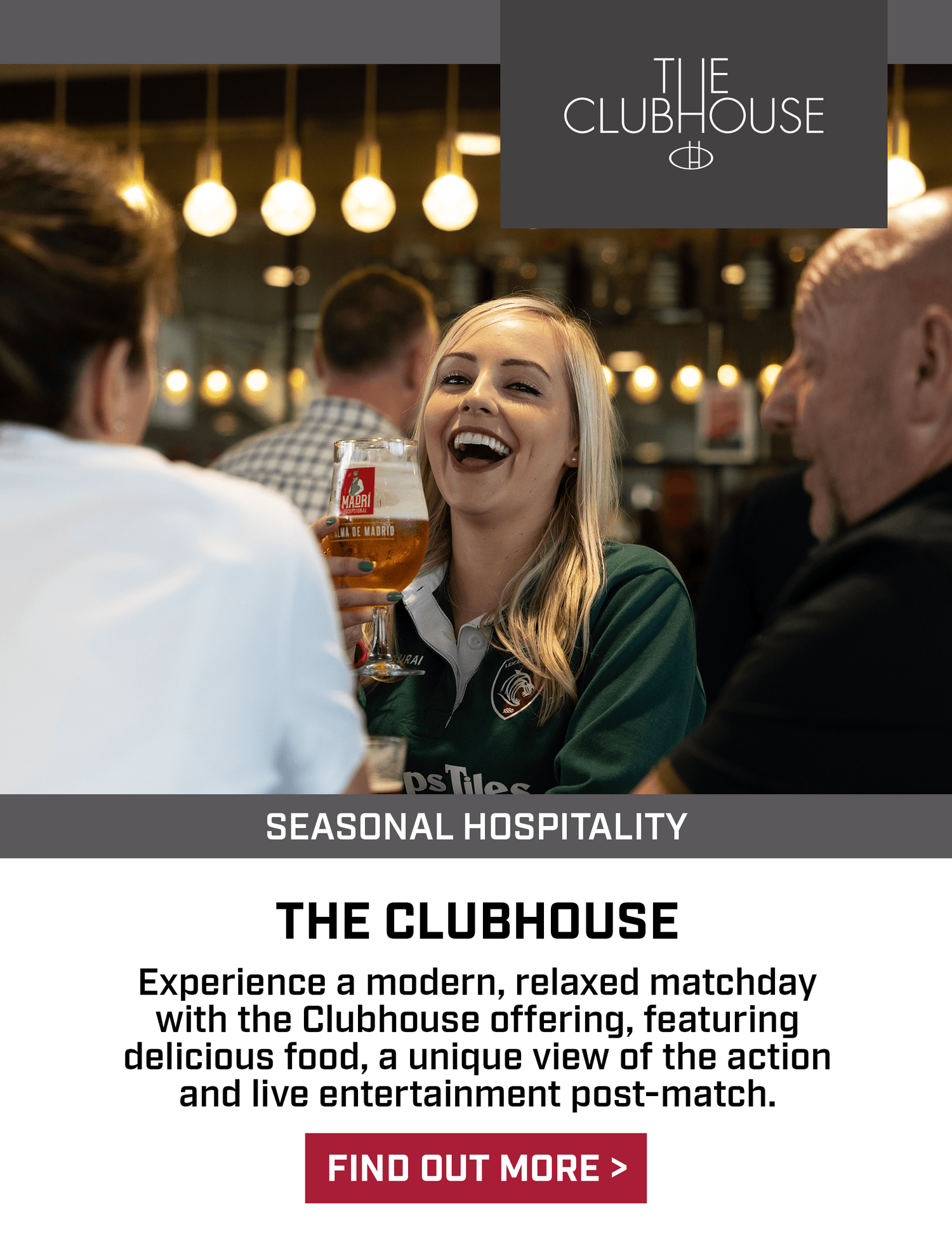 Leicester Tigers Hospitality - The Clubhouse