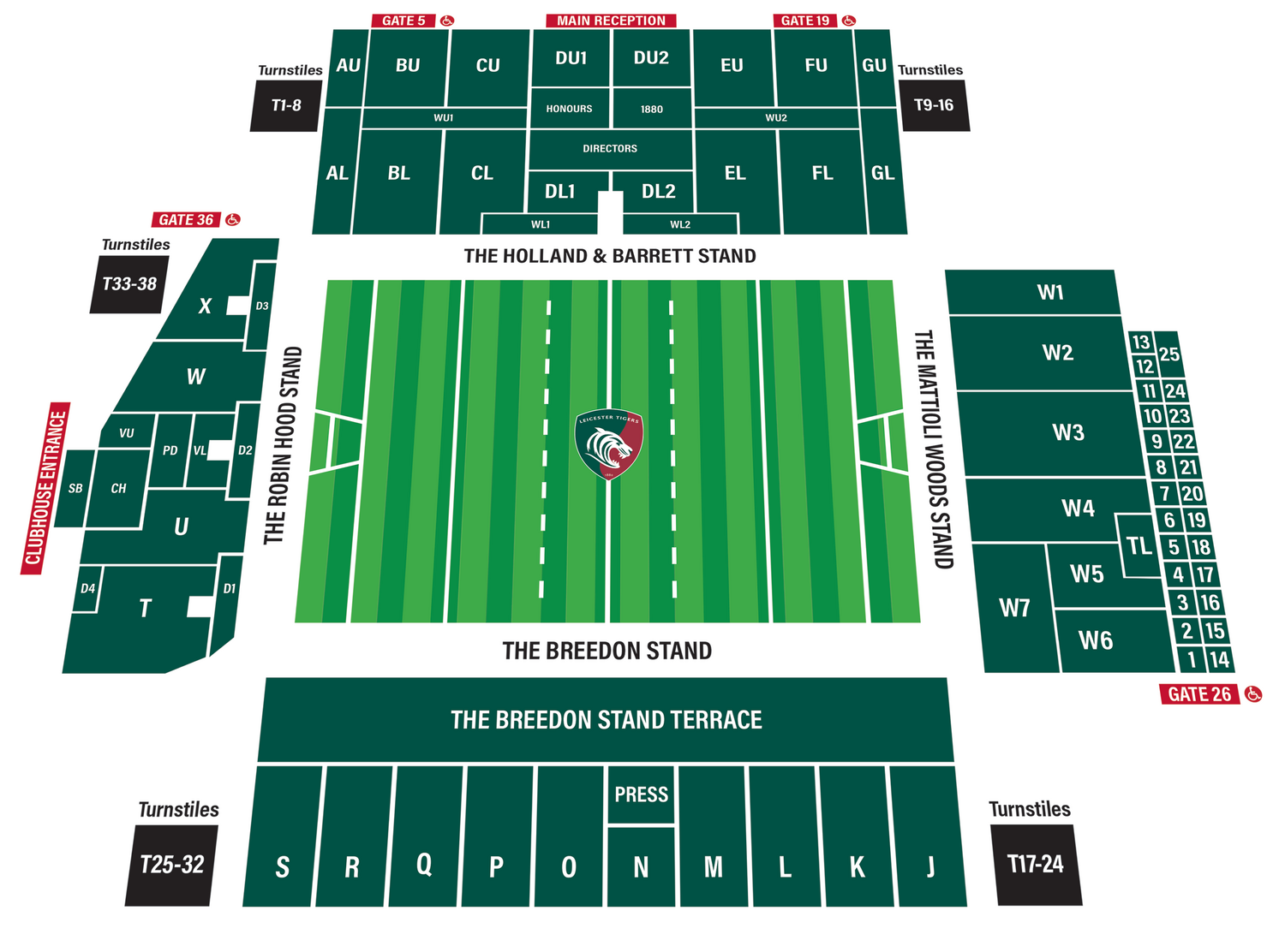 Worcester Warriors Seating Chart Awesome Home