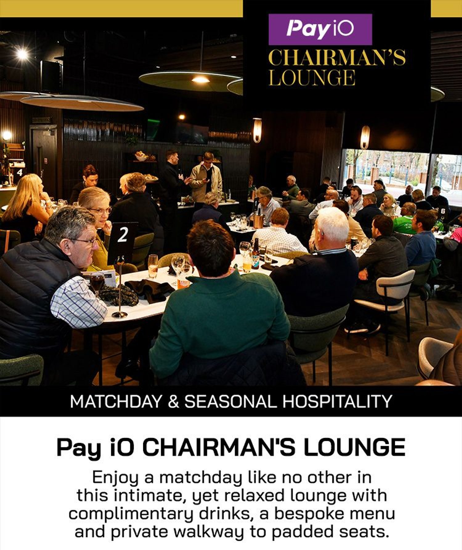 Leicester Tigers Hospitality - The Chairman's Lounge