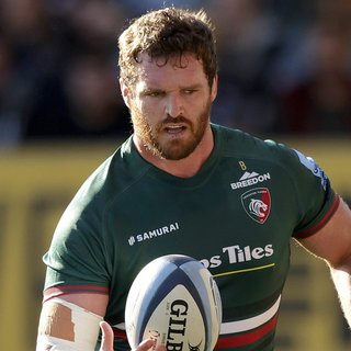 16.04.2023 Leicester, England. Rugby Union. Tigers captain Juli‡n Montoya  in action during the Gallagher Premiership match played between Leicester  Tigers and Exeter Chiefs at the Mattioli Woods Welford Road Stadium,  Leicester. ©