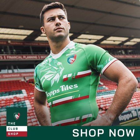 Leicester Tigers Home Jersey 22/23 by Samurai | XL | Green/White