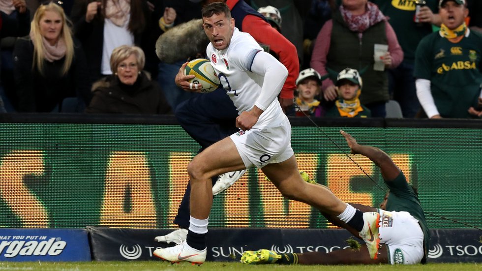Tigers wing Jonny May claimed a first-half try as England raced into the lead in Bloemfontein