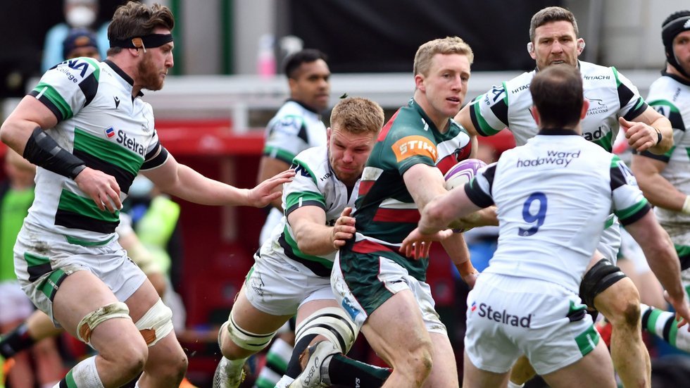 Harry Potter scored two of the tries in victory over the Falcons on Saturday