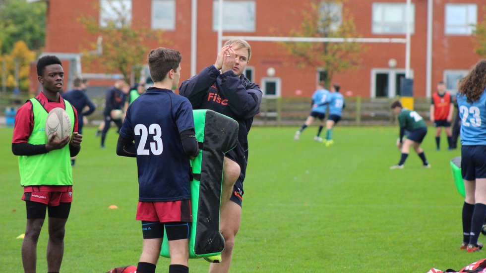 Mathew tait was among the senior players who delivered position-specific tips to the academy